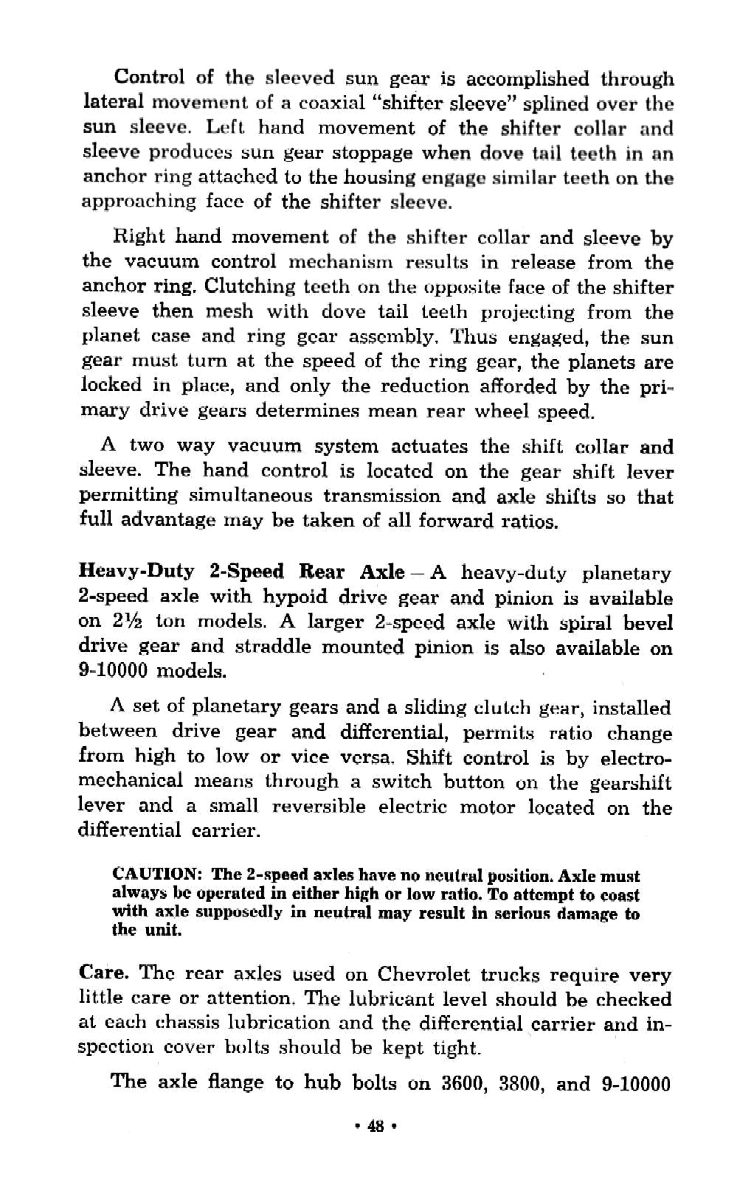 1959 Chevrolet Truck Operators Manual Page 2